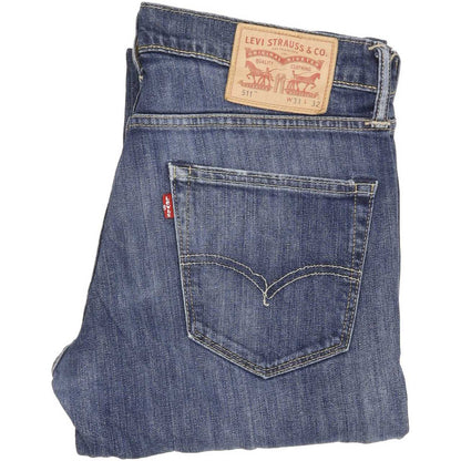 Levi's 511 Men Blue Straight Slim Stretch Jeans W31 L30