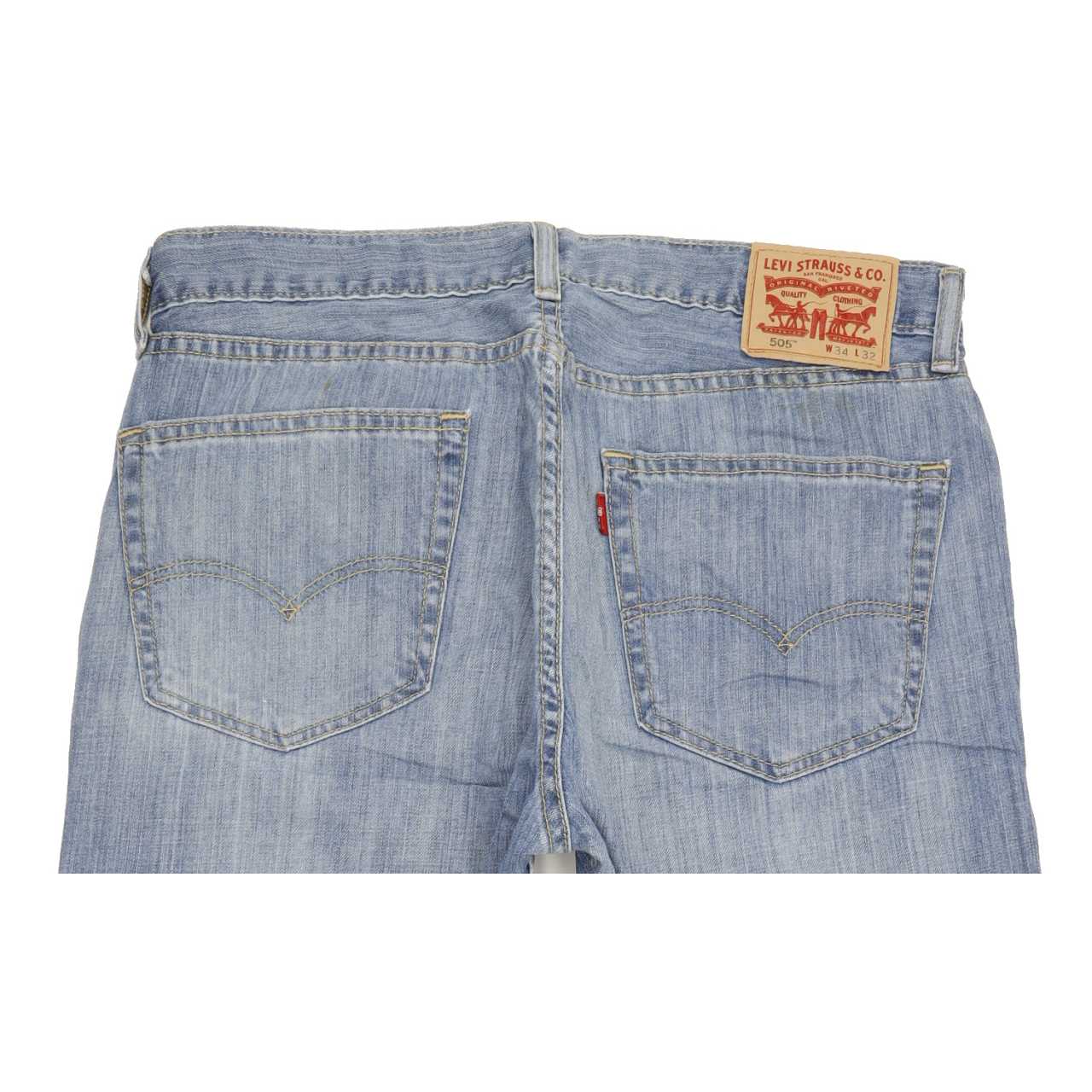 Levi's 505 Men Blue Straight Regular Jeans W34 L31