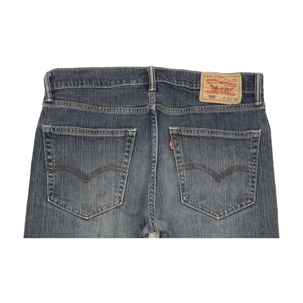 Levi's 505 Men Blue Straight Regular Stretch Jeans W32 L29