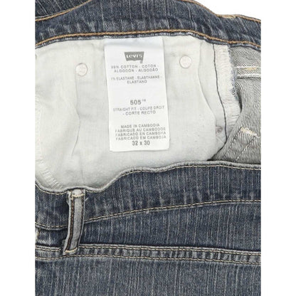 Levi's 505 Men Blue Straight Regular Stretch Jeans W32 L29