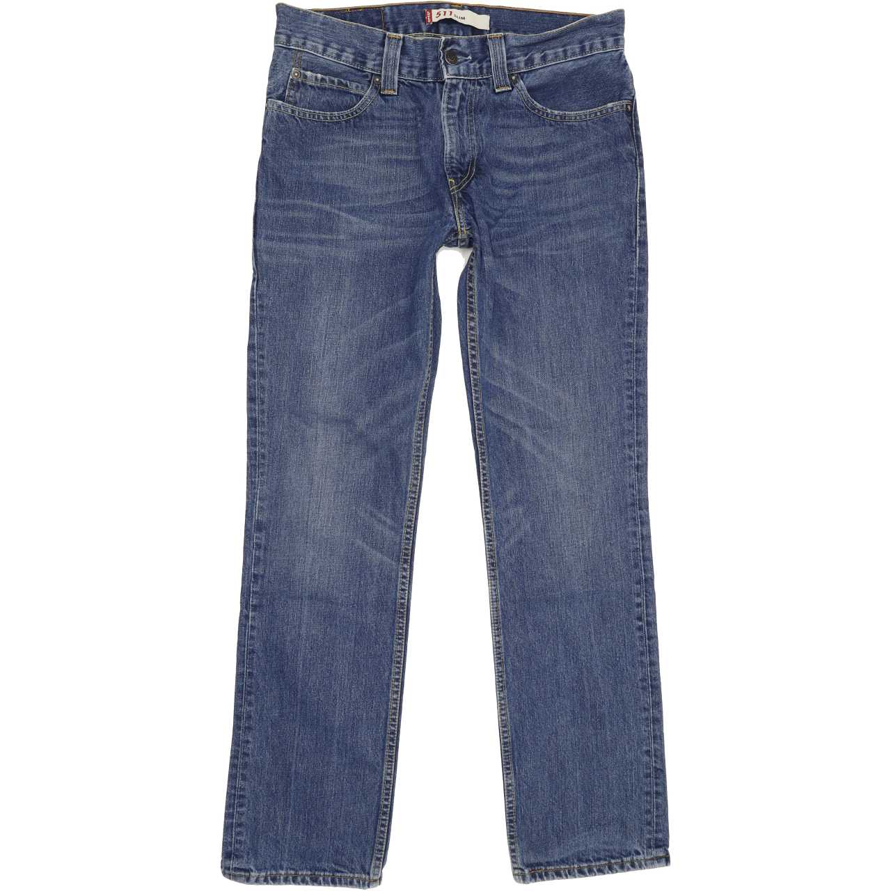Levi's 511 Men Blue Straight Slim Jeans W34 L32