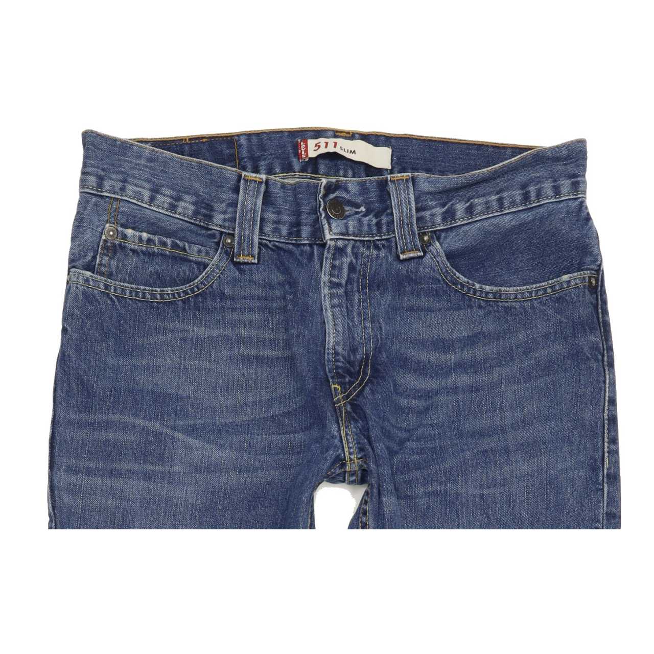 Levi's 511 Men Blue Straight Slim Jeans W34 L32