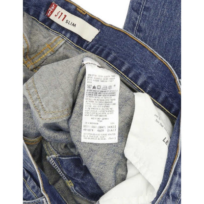 Levi's 511 Men Blue Straight Slim Jeans W34 L32