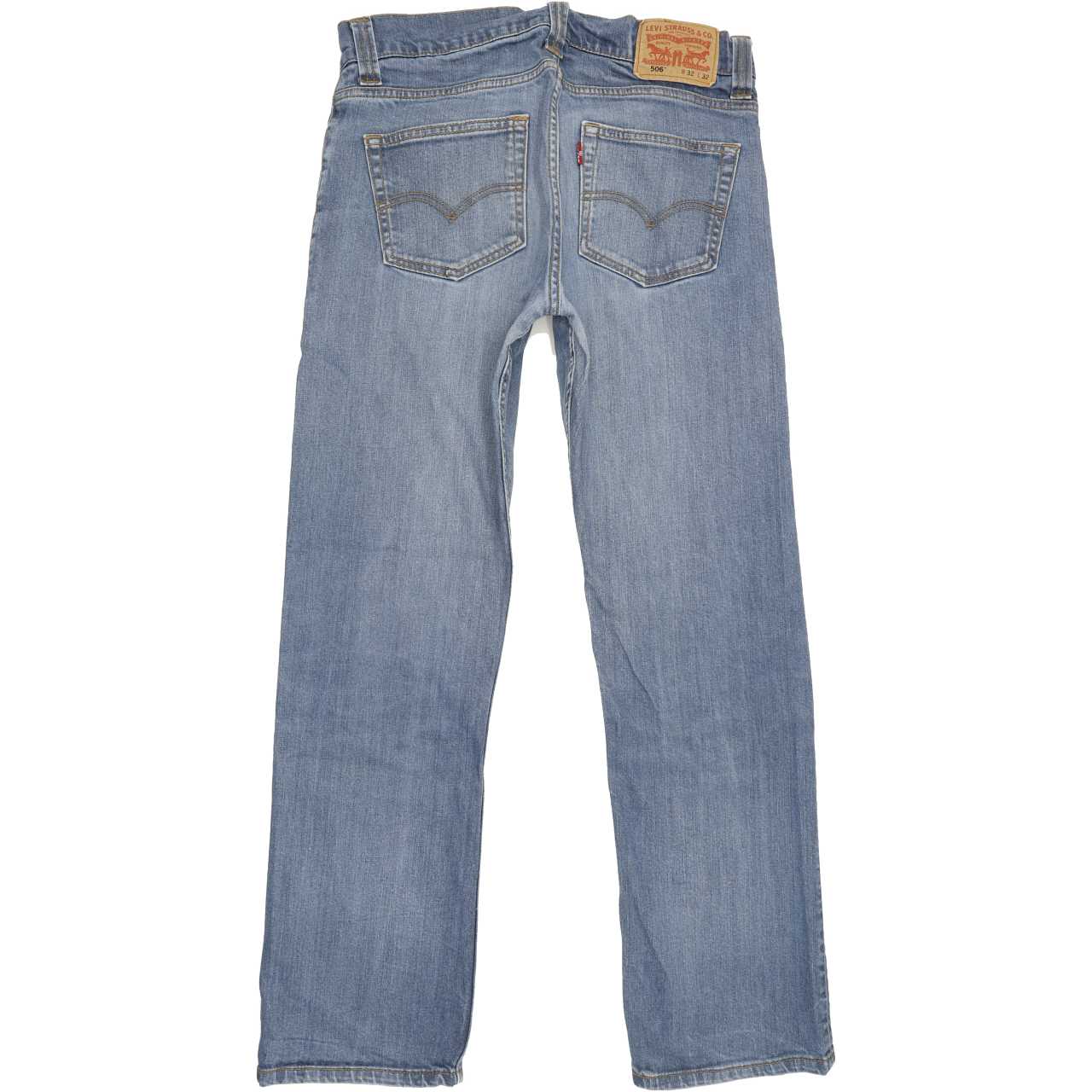 Levi's 506 Men Blue Straight Regular Stretch Jeans W32 L30