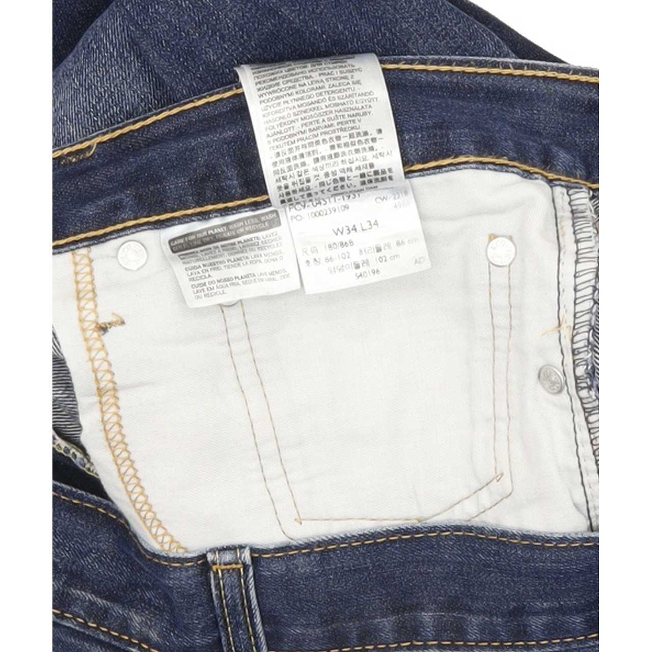 Levi's 511 Men Blue Straight Slim Jeans W34 L32