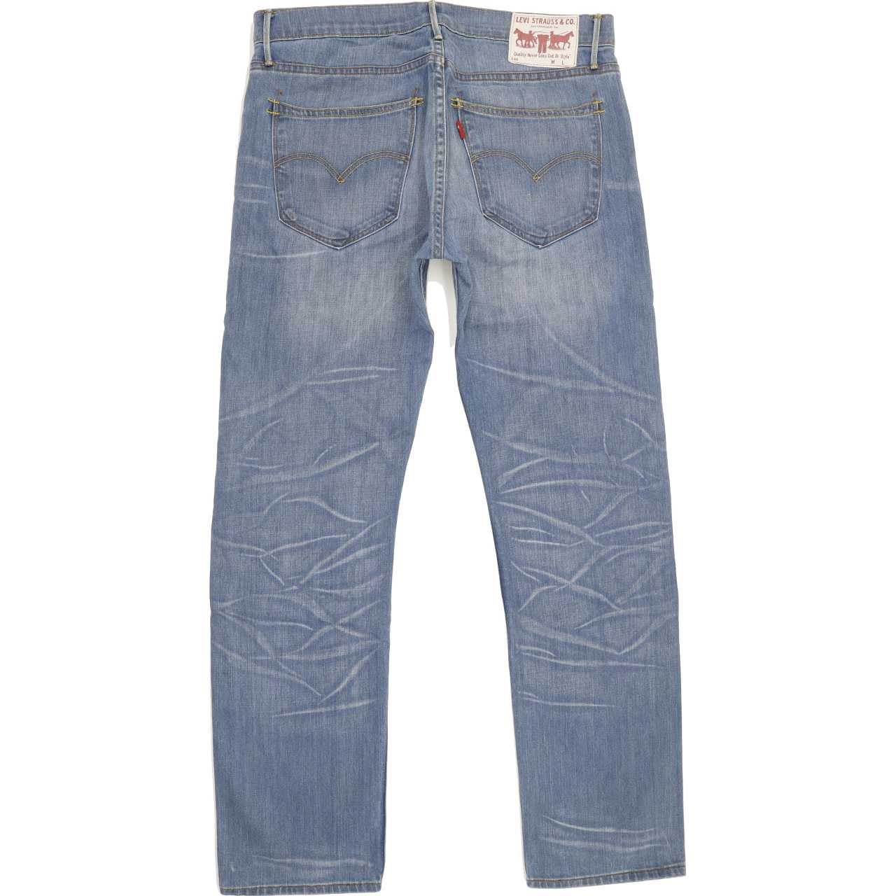 Levi's 504 Men Blue Straight Regular Stretch Jeans W32 L31