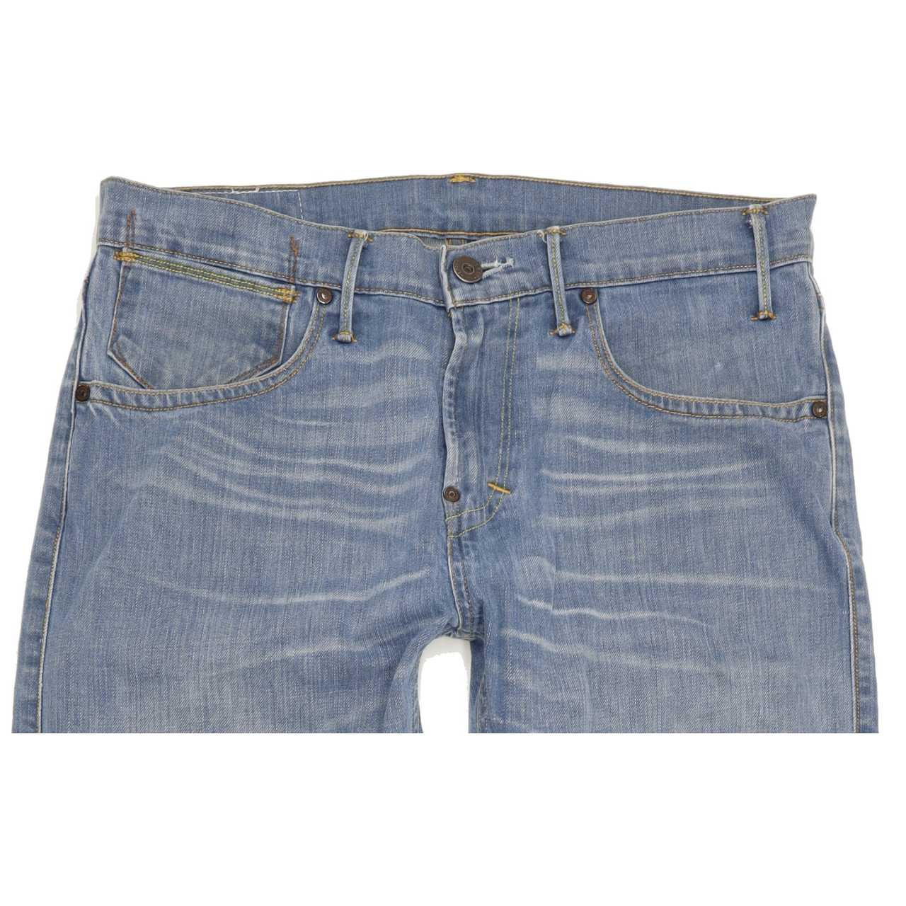 Levi's 504 Men Blue Straight Regular Stretch Jeans W32 L31