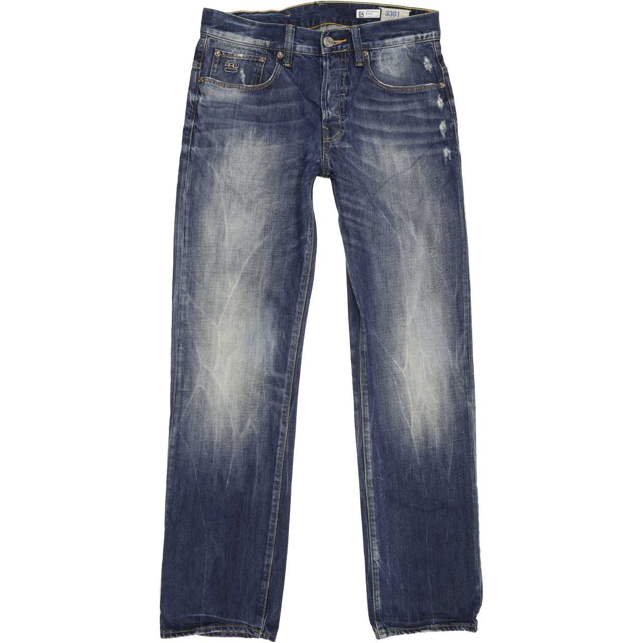 G-Star 3301 Men Blue Straight Regular Jeans W31 L31