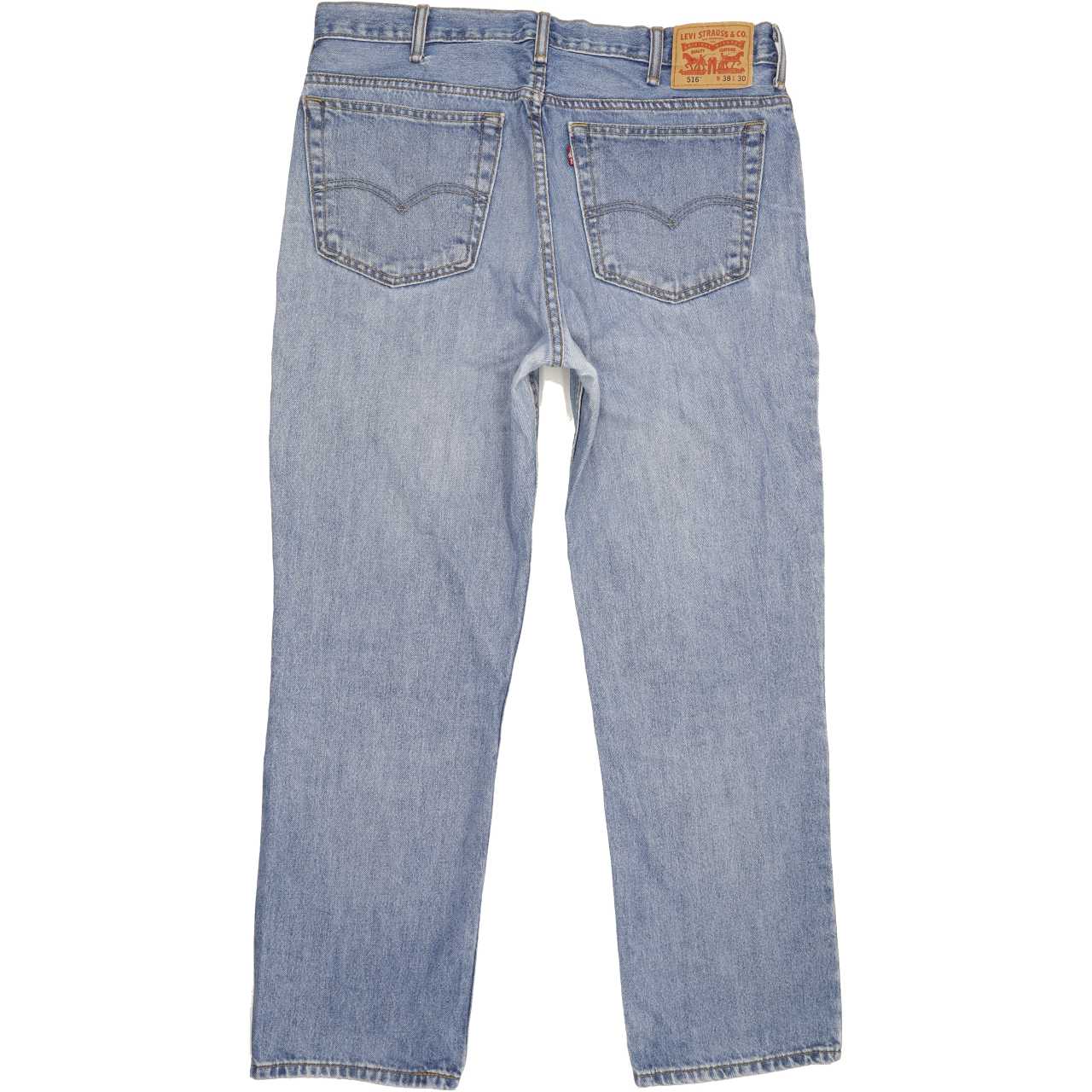 Levi's 516 Men Blue Straight Regular Jeans W38 L29