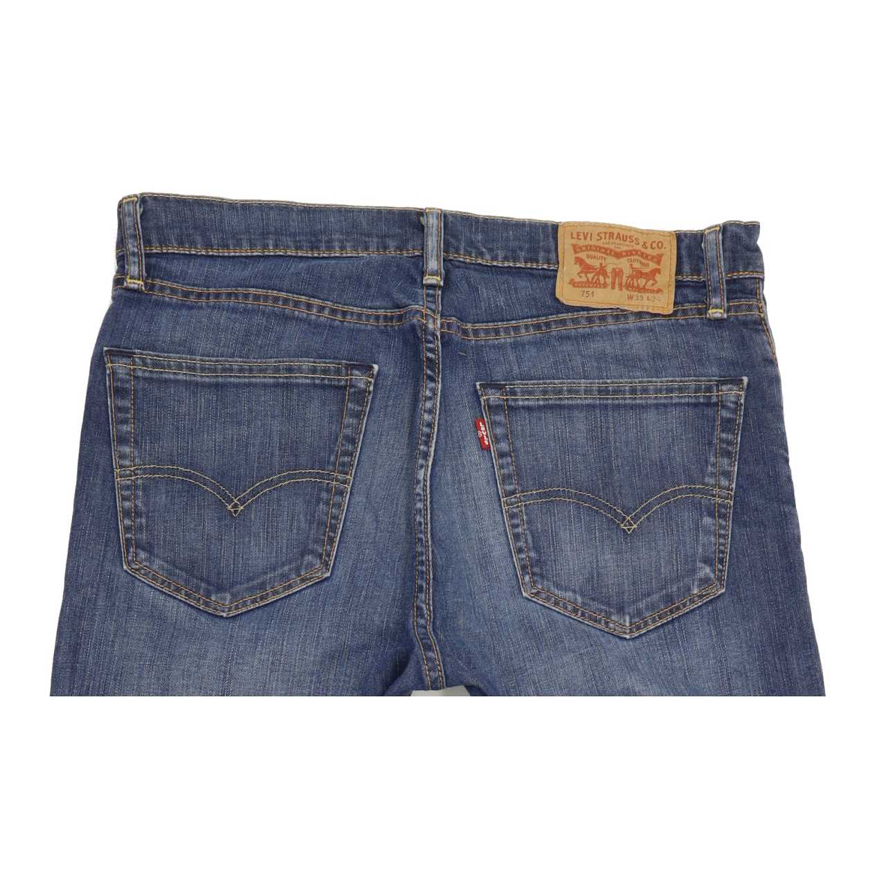 Levi's 751 Men Blue Straight Regular Stretch Jeans W33 L30