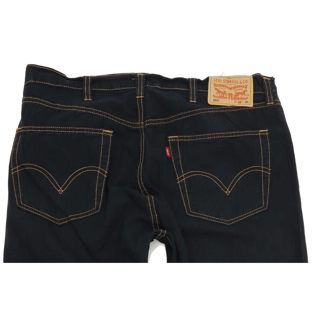 Levi's 501 Men Blue Straight Regular Jeans W38 L30