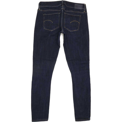G-Star 3301 Deconst Women Blue Skinny Slim Stretch Jeans W28 L28