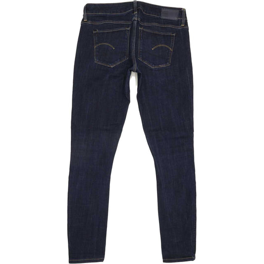 G-Star 3301 Deconst Women Blue Skinny Slim Stretch Jeans W28 L28