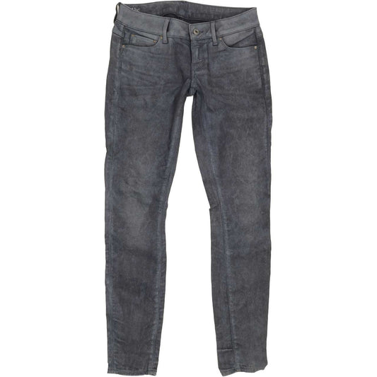 G-Star 3301 Women Grey Skinny Slim Stretch Jeans W28 L31