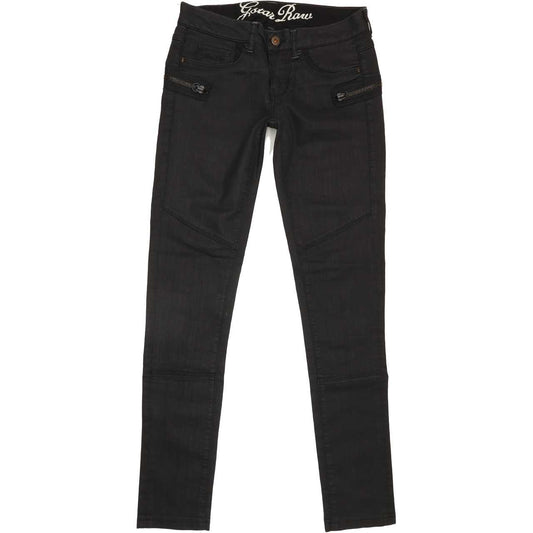 G-Star RailRoad Women Black Skinny Slim Stretch Jeans W27 L31