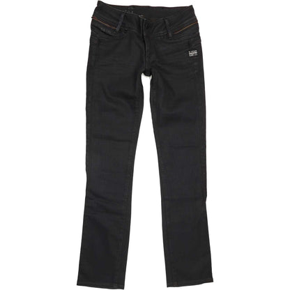 G-Star Berlin Women Black Straight Slim Stretch Jeans W26 L31
