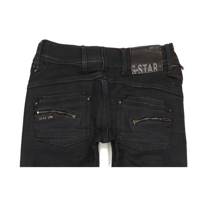 G-Star Berlin Women Black Straight Slim Stretch Jeans W26 L31
