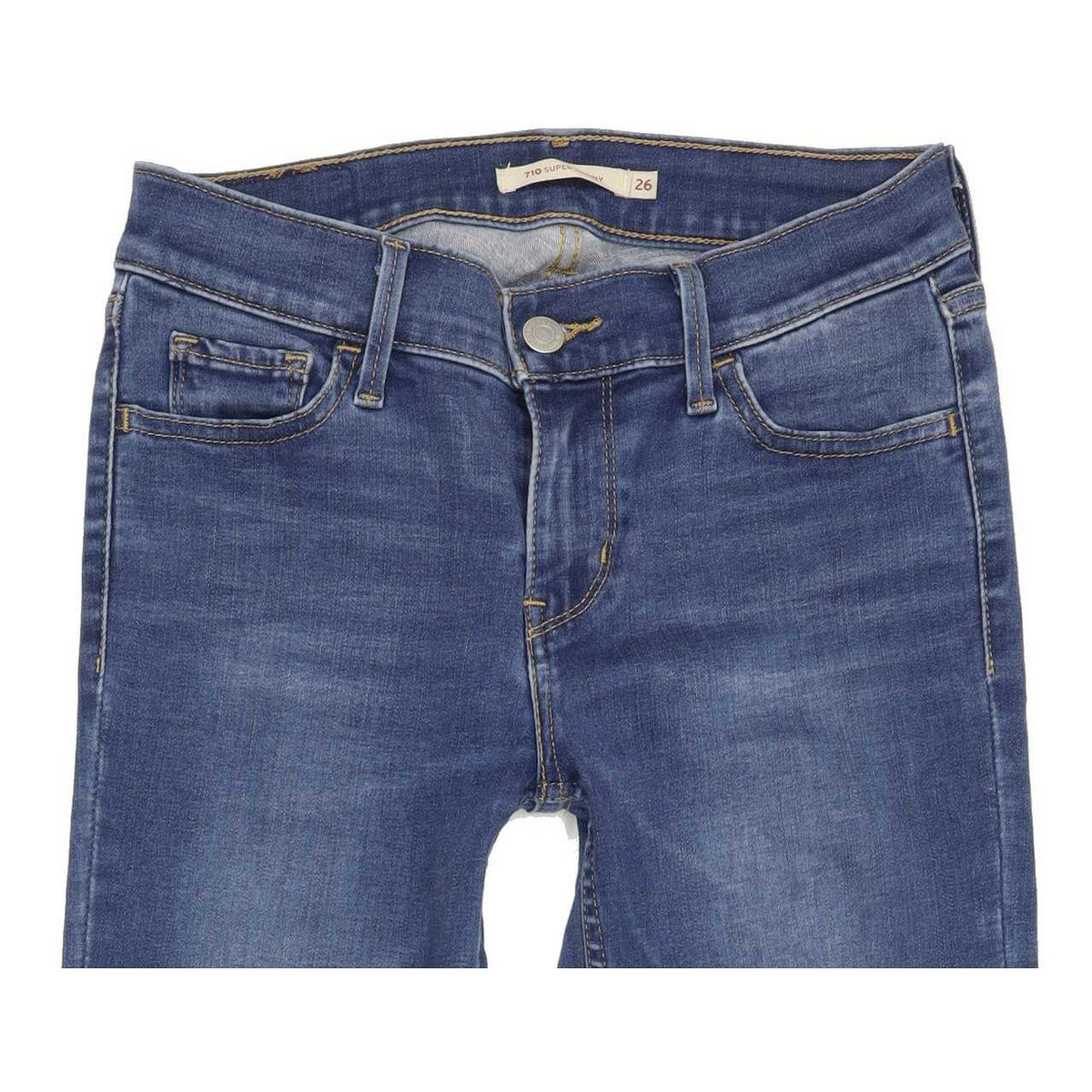 Levi's 710 Women Blue Skinny Regular Stretch Jeans W26 L29