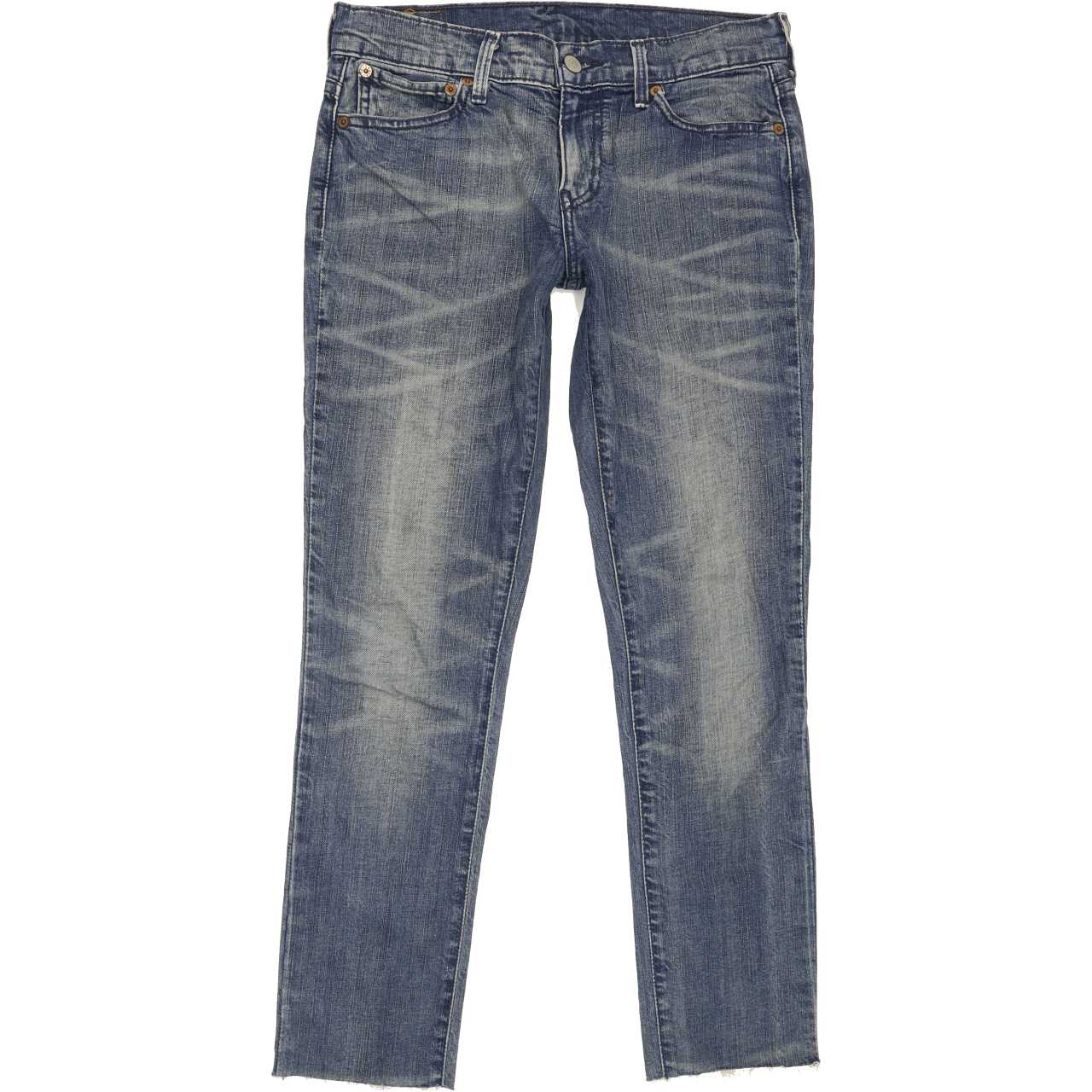 Levi's 601 Women Blue Straight Slim Stretch Jeans W26 L27