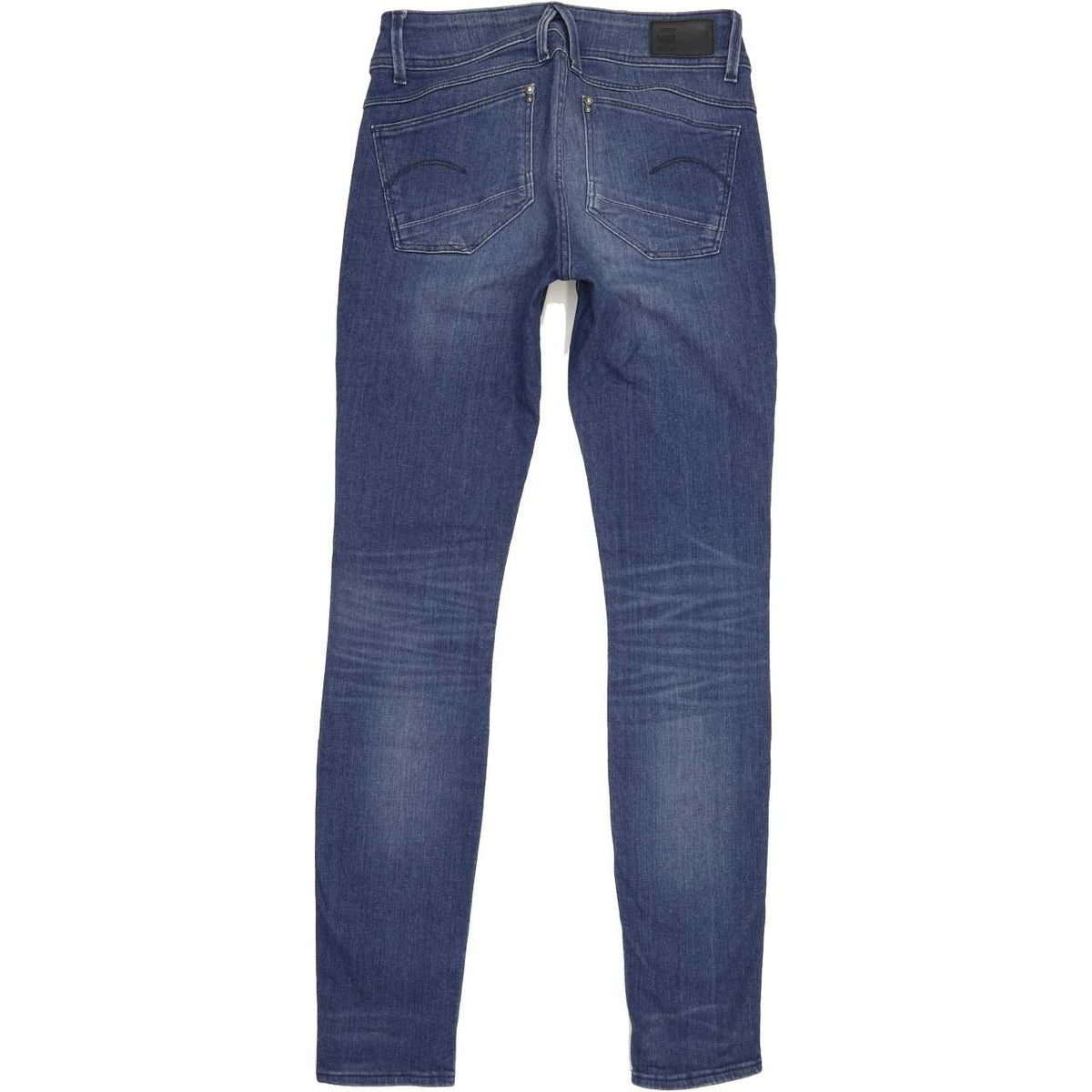 G-Star Lynn Mid Women Blue Skinny Slim Stretch Jeans W28 L32