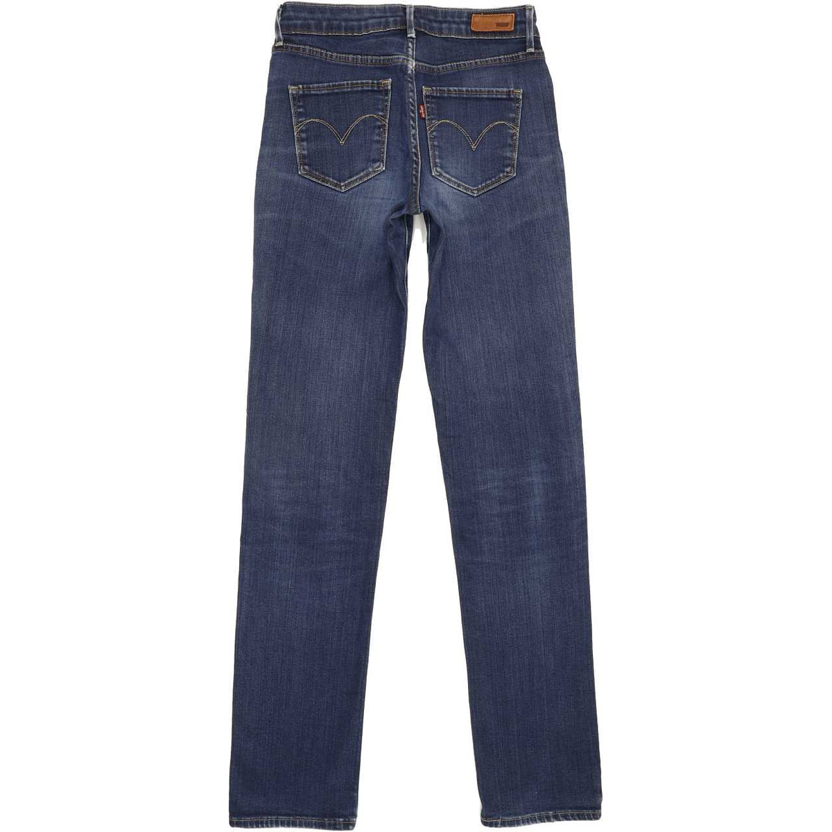 Levi's Demi Curve Women Blue Straight Regular Stretch Jeans W27 L33