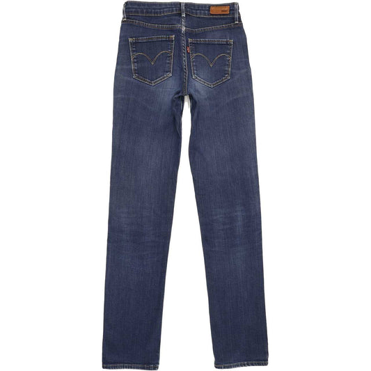 Levi's Demi Curve Women Blue Straight Regular Stretch Jeans W27 L33