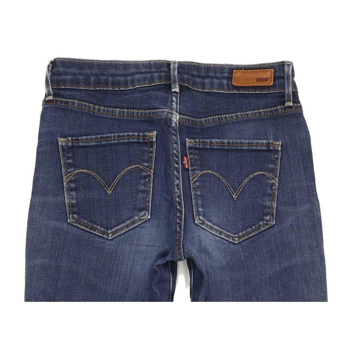 Levi's Demi Curve Women Blue Straight Regular Stretch Jeans W27 L33