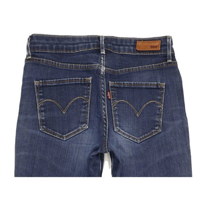 Levi's Demi Curve Women Blue Straight Regular Stretch Jeans W27 L33
