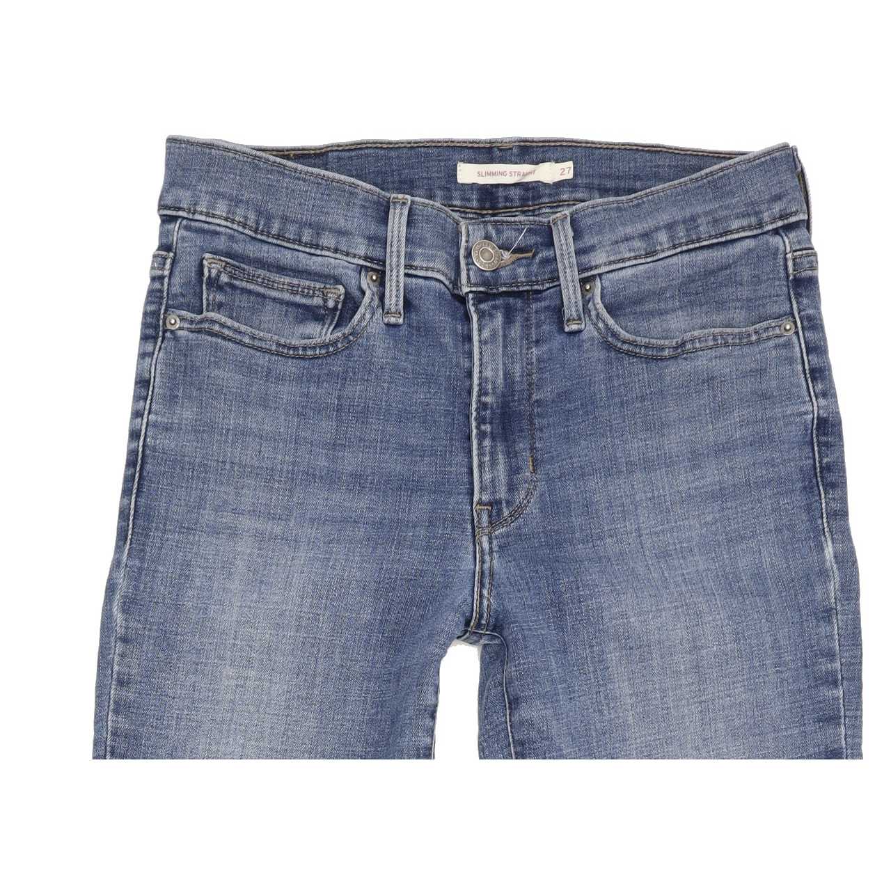 Levi's Slimming Women Blue Straight Regular Jeans W27 L29