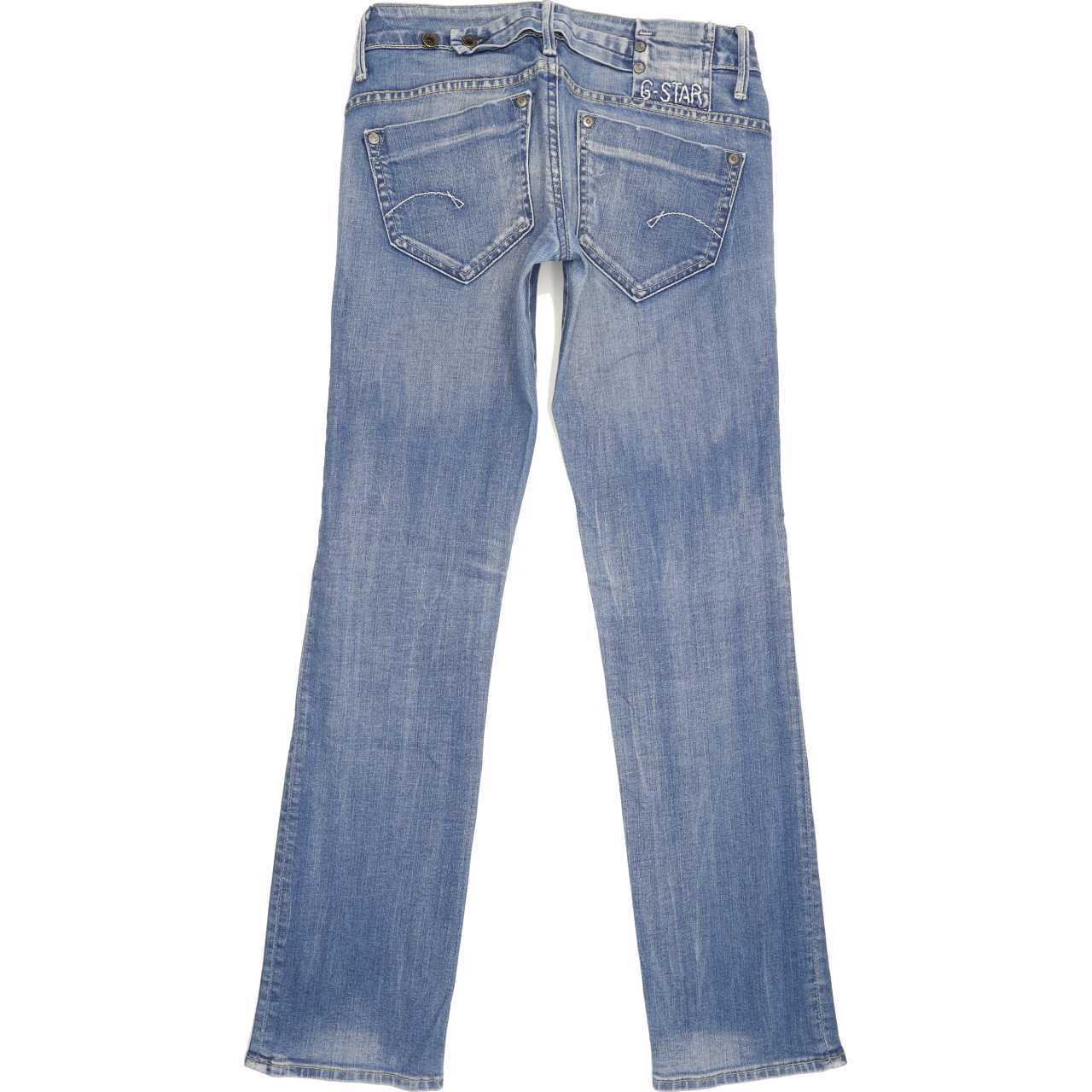 G-Star Midge Women Blue Straight Slim Stretch Jeans W28 L31