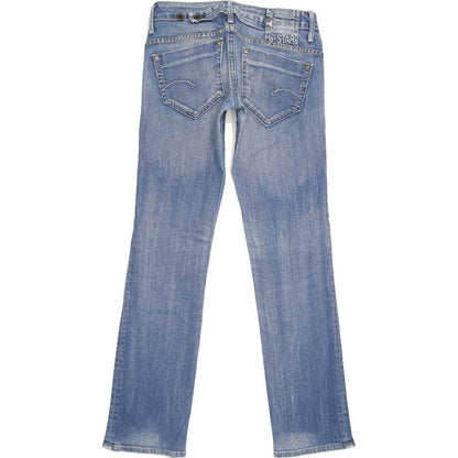 G-Star Midge Women Blue Straight Slim Stretch Jeans W28 L31