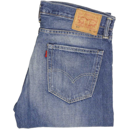 Levi's 511 Men Blue Straight Slim Jeans W36 L34
