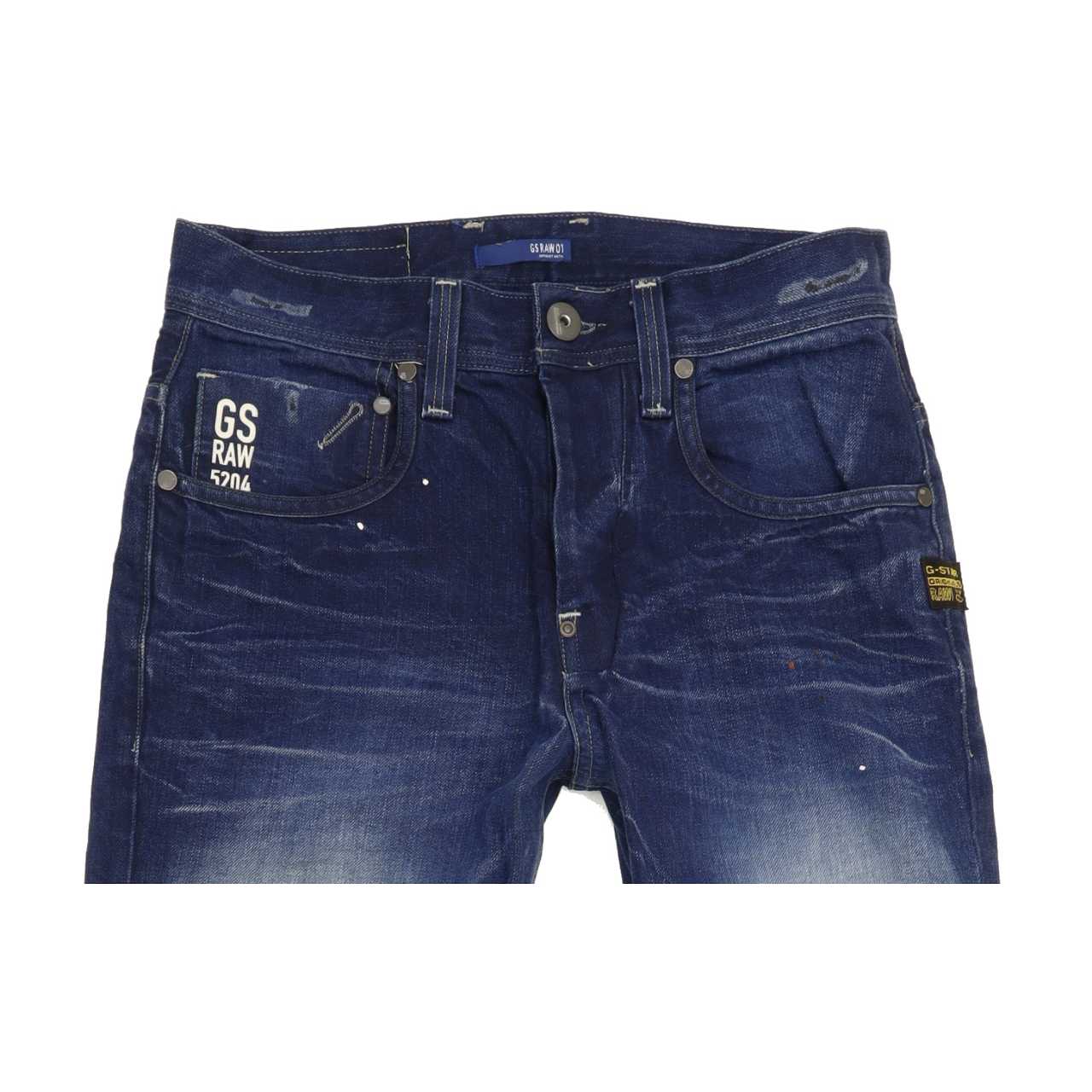 G-Star Attacc Men Blue Straight Regular Jeans W28 L32
