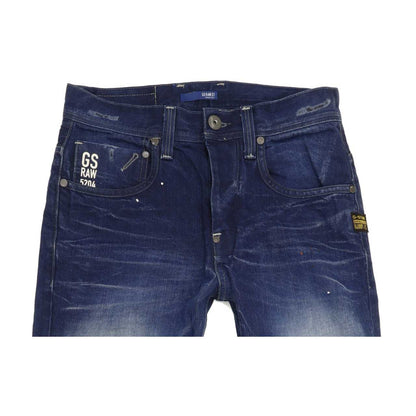 G-Star Attacc Men Blue Straight Regular Jeans W28 L32