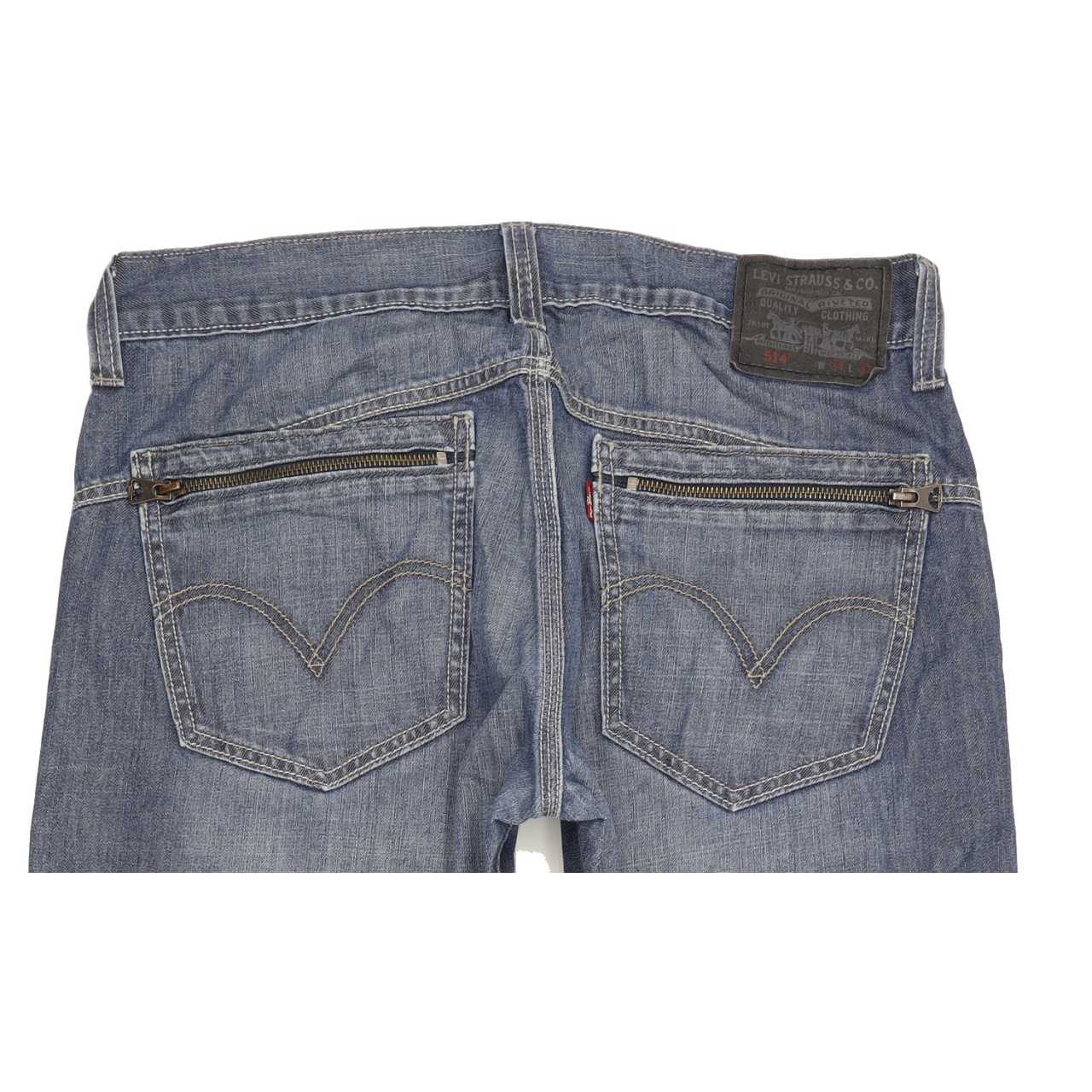 Levi's 514 Men Blue Straight Slim Jeans W34 L32
