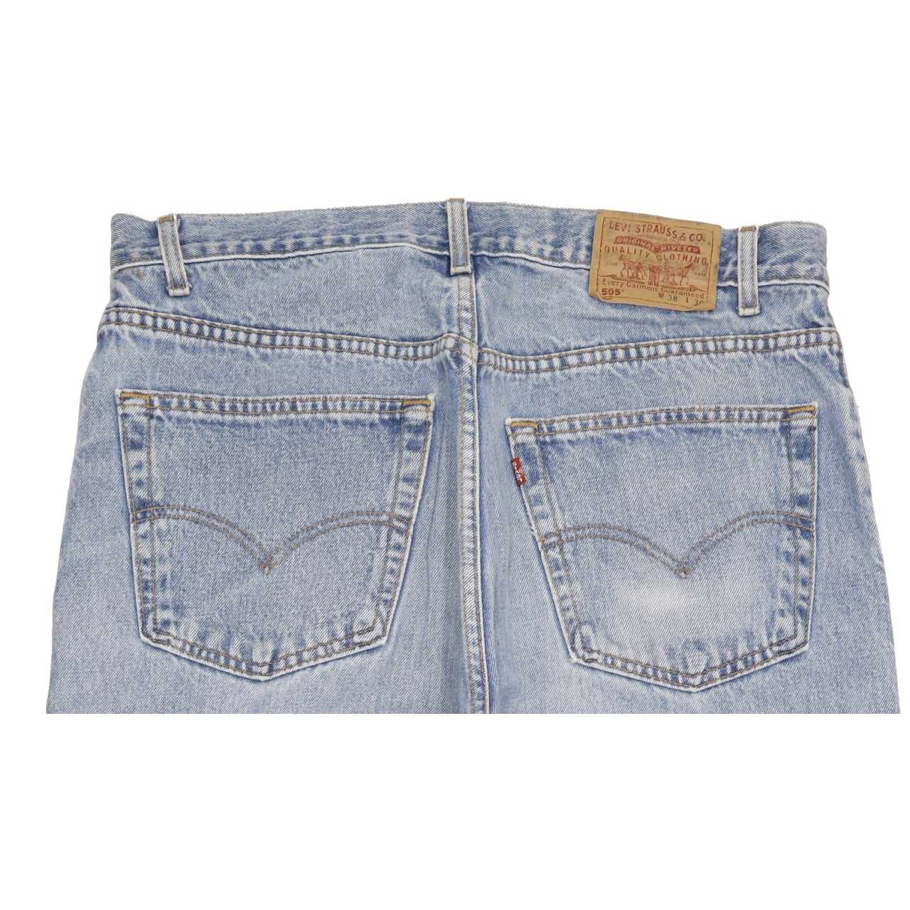 Levi's 505 Men Blue Straight Regular Jeans W38 L30