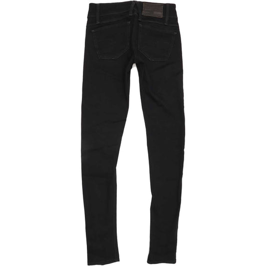 G-Star Lynn Women Black Skinny Slim Stretch Jeans W24 L32