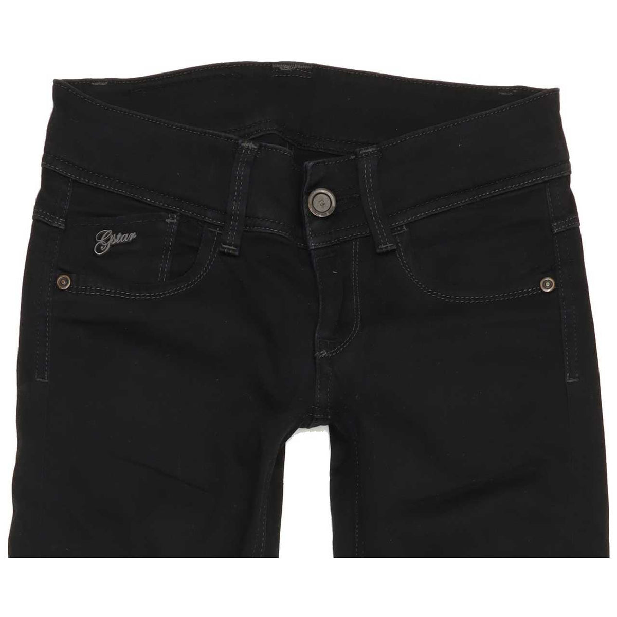 G-Star Lynn Women Black Skinny Slim Stretch Jeans W24 L32