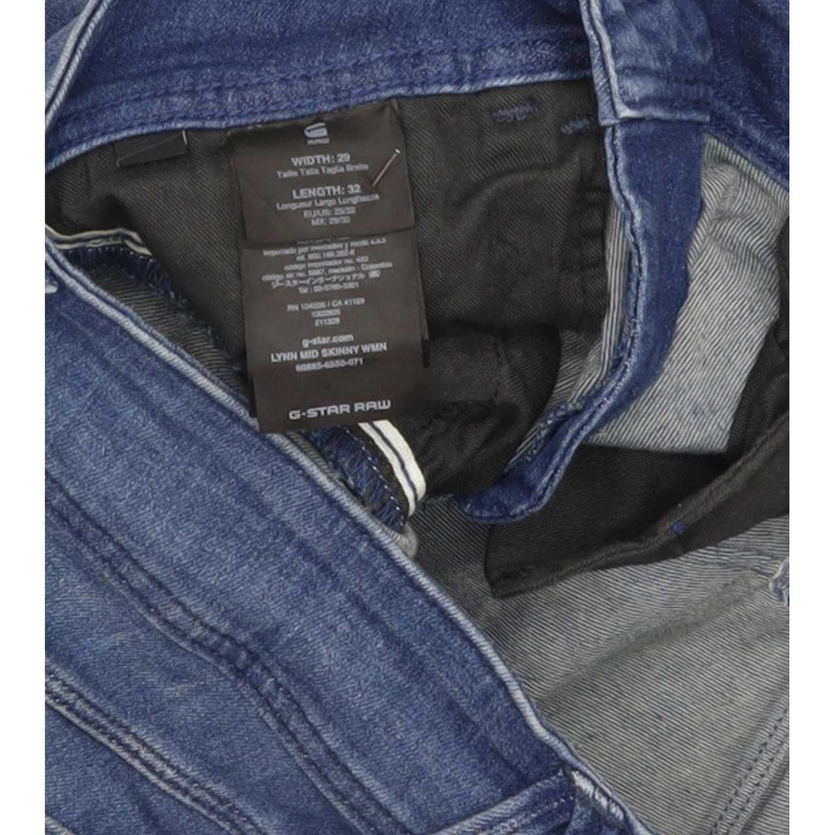 G-Star Lynn Women Blue Skinny Slim Stretch Jeans W29 L32