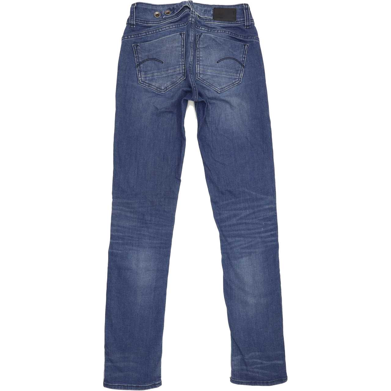 G-Star Midge Saddle Women Blue Straight Regular Stretch Jeans W26 L32