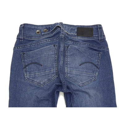 G-Star Midge Saddle Women Blue Straight Regular Stretch Jeans W26 L32