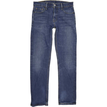 Levi's 504 Men Blue Straight Regular Stretch Jeans W30 L30
