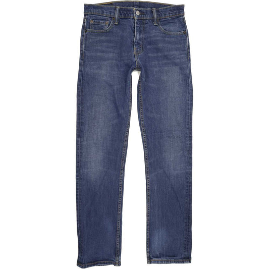 Levi's 504 Men Blue Straight Regular Stretch Jeans W30 L30