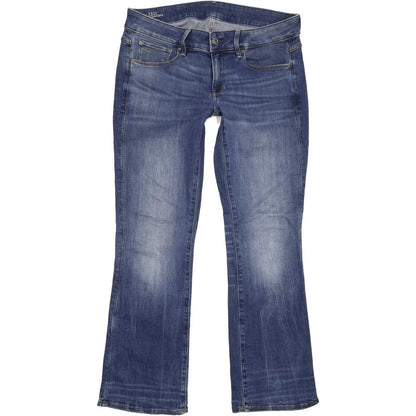 G-Star 3301 Mid Women Blue Bootcut Slim Stretch Jeans W28 L28