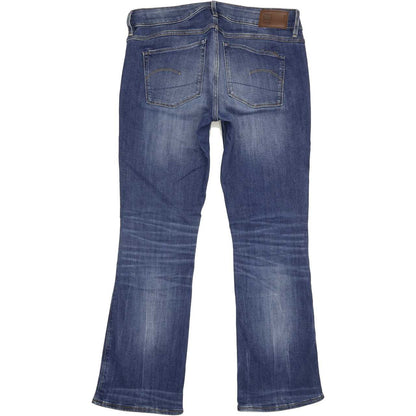 G-Star 3301 Mid Women Blue Bootcut Slim Stretch Jeans W28 L28