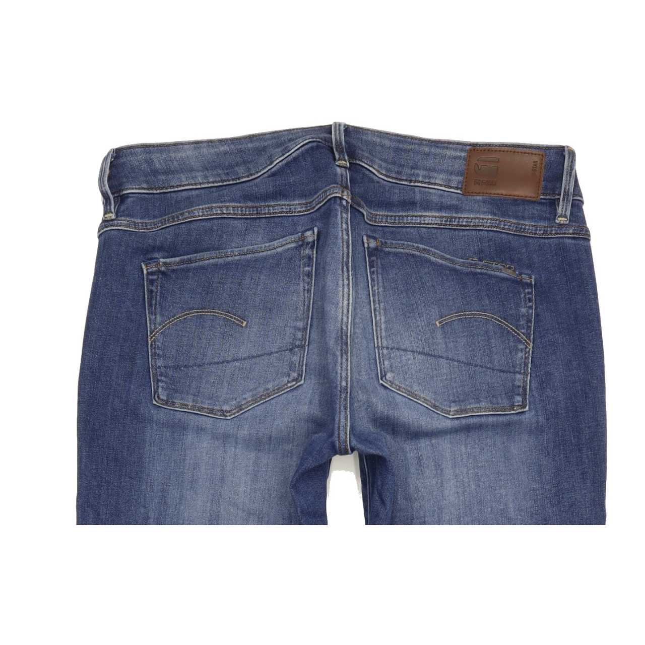 G-Star 3301 Mid Women Blue Bootcut Slim Stretch Jeans W28 L28