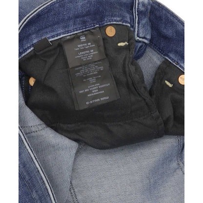 G-Star 3301 Mid Women Blue Bootcut Slim Stretch Jeans W28 L28