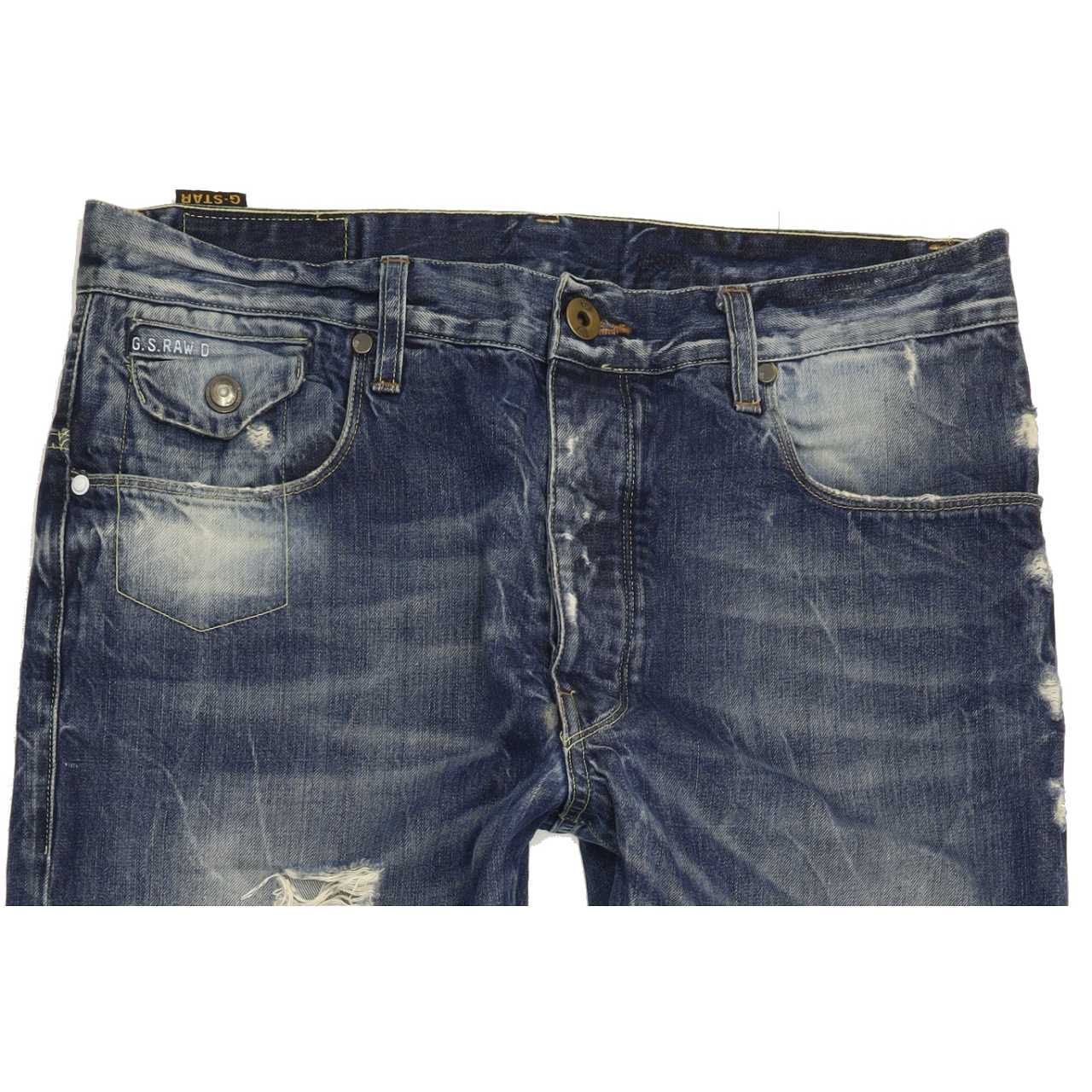 G-Star Morris Men Blue Tapered Regular Jeans W33 L32