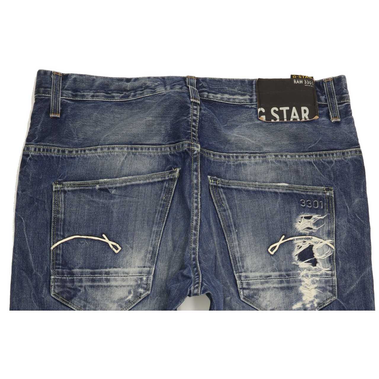 G-Star Morris Men Blue Tapered Regular Jeans W33 L32