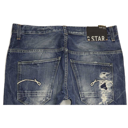 G-Star Morris Men Blue Tapered Regular Jeans W33 L32